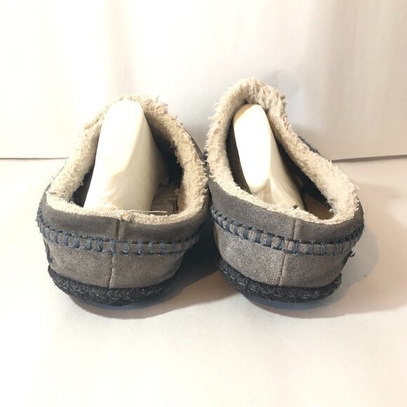 SOREL Falcon Ridge II Slippers Men's Size 12 Gray Black Sherpa Lining Shoe - Picture 7 of 11